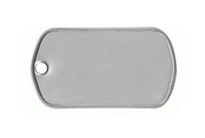 15 MINI Stainless Steel DOG TAGS ~ 1-1/2" x 7/8"  Matte FINISH ~ Blank Pendant