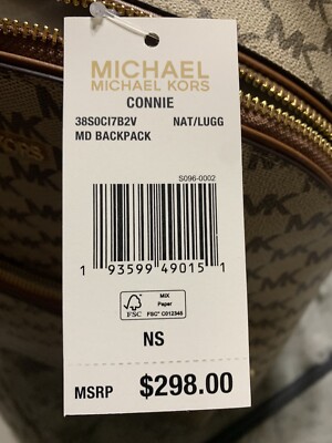michael kors backpack Connie Natural Luggage Color | eBay display picture 1