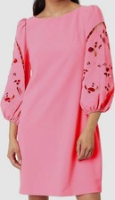 Vince Camuto Women's Pink Signature Crepe Shift Dress Plus Size 24W