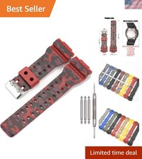 Men's 16mm Waterproof Resin Strap for G-Shock GA-100 GA-110 Models