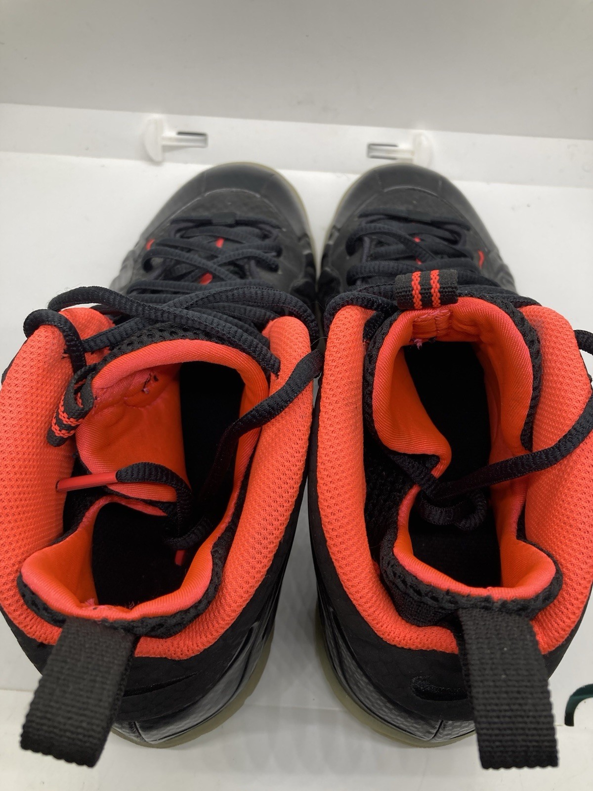 Nike Little Posite Pro GS Yeezy shoes sz 6.5y women 8 black crimson 644792 001 thumbnail 9