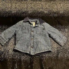 Boys sz6 months Baby B'Gosh Chambray Button-Front Jacket