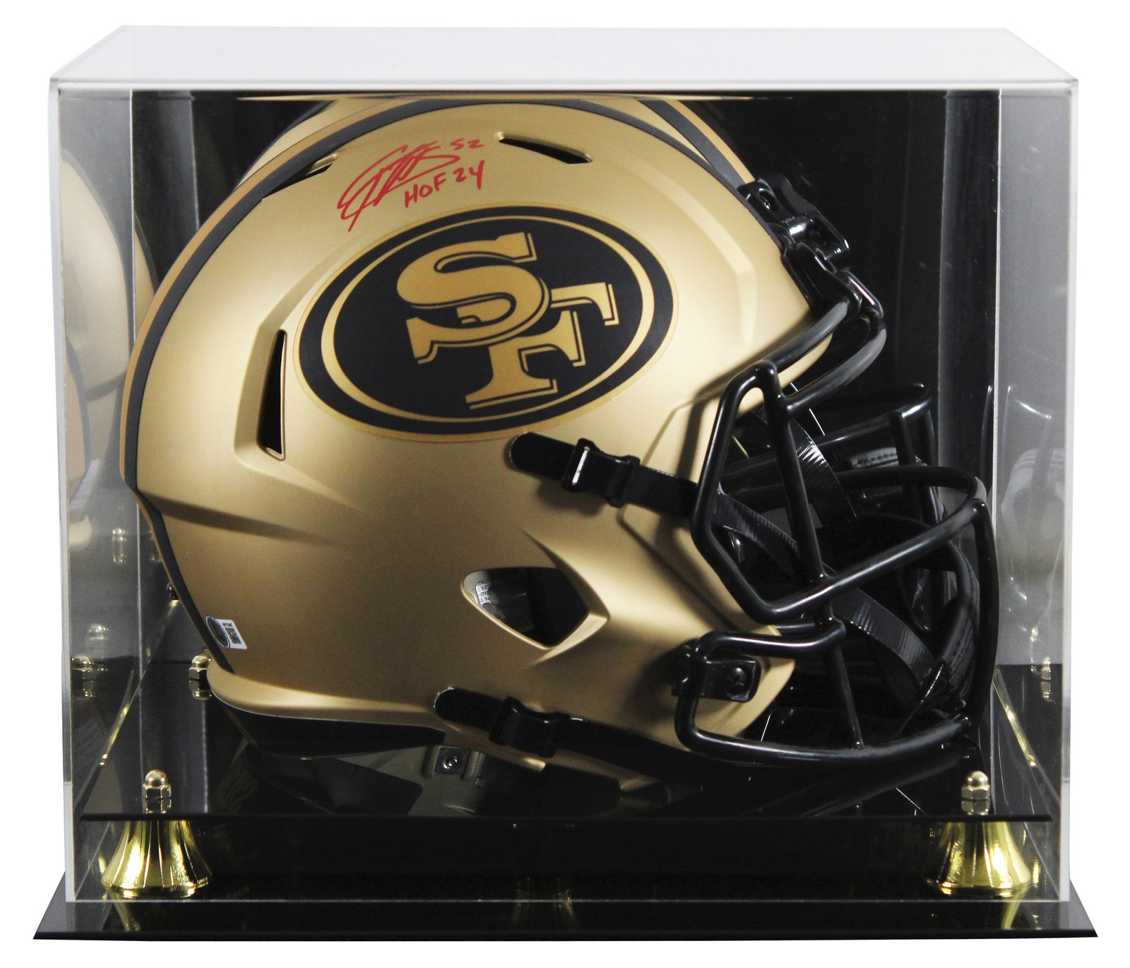 Patrick Willis Autographed Signed San Francisco 49ers 49ers "HOF 24" Rave F/S Speed Rep Helmet W/ Case BAS Wit 
