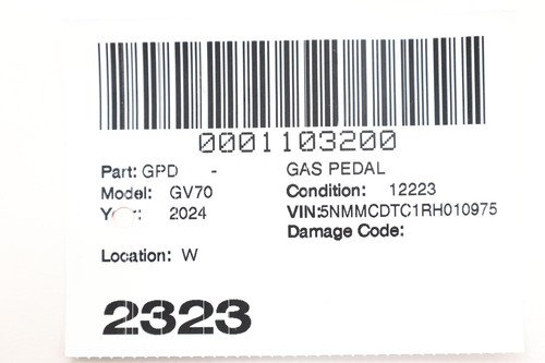 2022-2024 Genesis GV70 ACELERADOR PEDAL DE ACELERADOR CON SENSOR DE ACELERADOR OEM 32700T1200 - Imagen 12 de 12