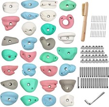 Lincrdvi Resin Rock Climbing Holds for Kids Adults, Rock Climbing Wall Grips
