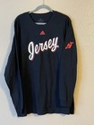 Men’s 3Xl Nwot New Jersey Devils Adidas Amplifier Long Sleeve Shirt Black