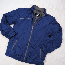 Bauer Team Youth Large Large Hockey WarmUp Jacket Royal Blue Mesh Lined Full Zip