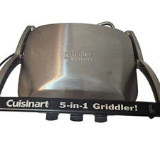 Cuisinart Griddler Grid Compact Grill & Panini Press, 5-IN-1 WORKS