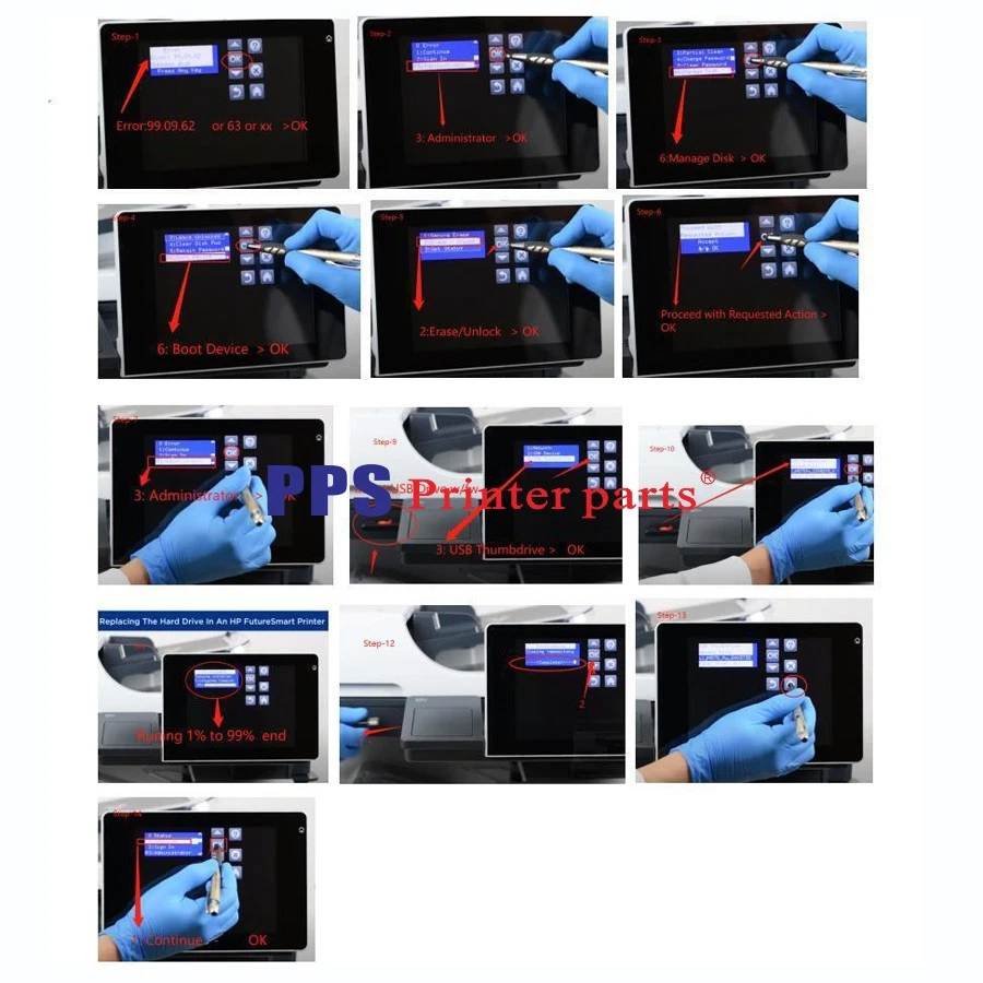 320G Hard Disk Drive Fit HP LJ M725 M680 M830 M880 M575 577 M775 Printer HDD FW - Image 3 of 4