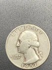 1951-S Washington Quarter VG+/F Condition 90% Silver-Better Date-Very Nice Coin!