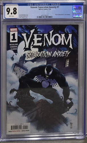 Venom: Separation Anxiety #1 CGC 9.8 Graded Comic Book   Marvel  Spider-Man