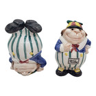 Vintage Fitz and Floyd Disney Alice in wonderland Salt Pepper Shakers 1992