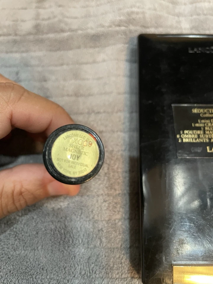 Lote de lápiz labial Lancôme Color Design sombra de ojos color seducción color puro magnético Joy Foto 3 de 4