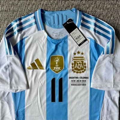 Angel Di Maria #11 Argentina 2024 Authentic Home Jersey M Gracias