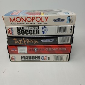 Lot Of 5 Sega Genesis Games With Cases TESTED!