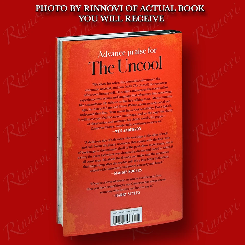 The Uncool SIGNED Cameron Crowe (2025,HC,1st/1st) BRAND NEW Foto 3 de 4