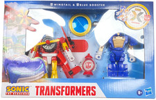 Transformers Collaborative Sonic the Hedgehog 6  Figure Wingtail & Blue Booster