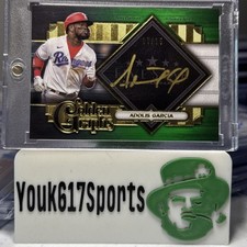 2022 Topps Five Star Adolis Garcia Golden Graphs Auto 06/15 Texas Rangers Green 