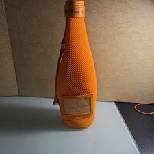 Veuve Clicquot Brut Champagne Ice Jacket Orange Zip Carrier with Handle 750mL