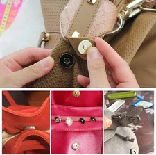 40 Sets 14mm/18mm Magnetic Button Clasps Snaps Fastener Clasps DIY Craft Sewi...