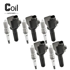 5pcs Ignition Coil and Spark Plug For H3 H3T Hummer L5 3.7L 2007-2010