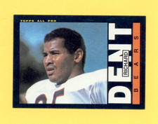 1985 Topps RICHARD DENT Chicago Bears Rookie Card. rookie card picture