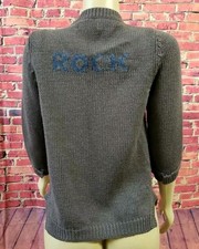 Zadig  Voltaire Spell "Rock" Knit Merino wool Cardigan Sweater Size M