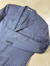 Canali Blazer Mens 42R Blue Wool Classic Fit Two Button Suit Jacket Made Italy