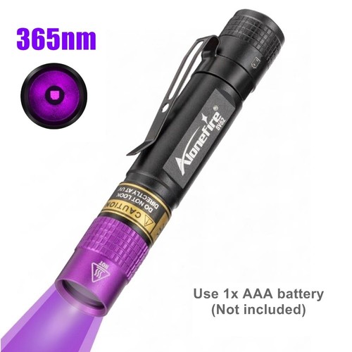Antorcha de luz ultravioleta portátil impermeable lámpara de inspección UV identificación - Imagen 11 de 11