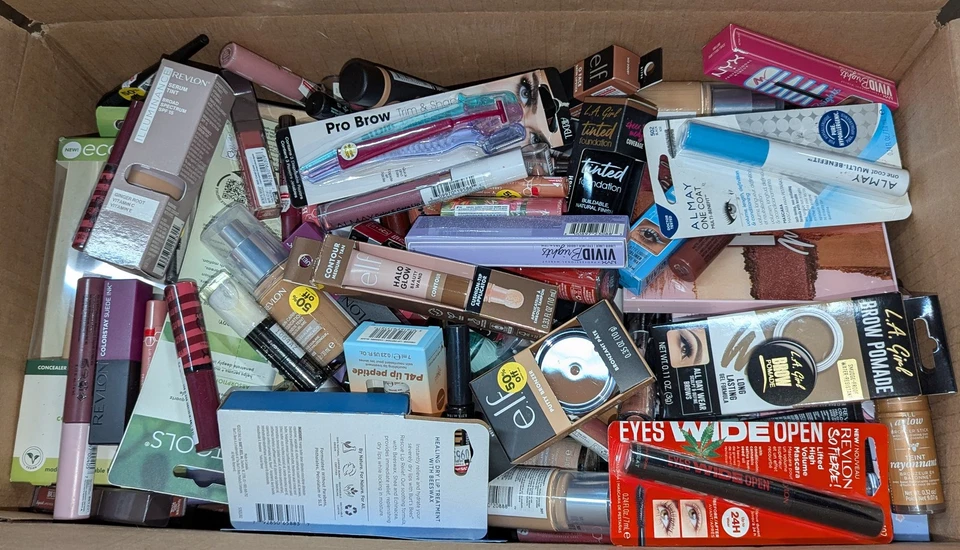 LOTE AL POR MAYOR DE 100 PIEZAS COSMÉTICOS DE MARCA SURTIDOS Foto 3 de 4