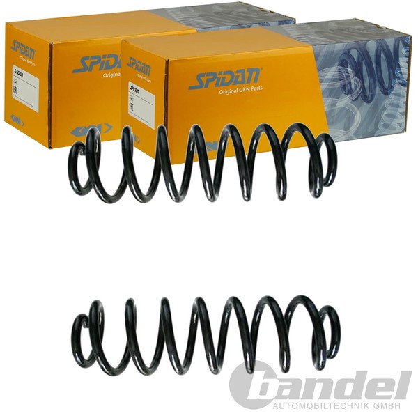 2X Spidan Fahrwerksfedern Satz Hinten Passend FÜR Skoda Octavia VW Touran-image