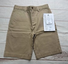 NWT Brooks Brothers Boys Shorts Beige 12 Golf Summer Vacation Cotton