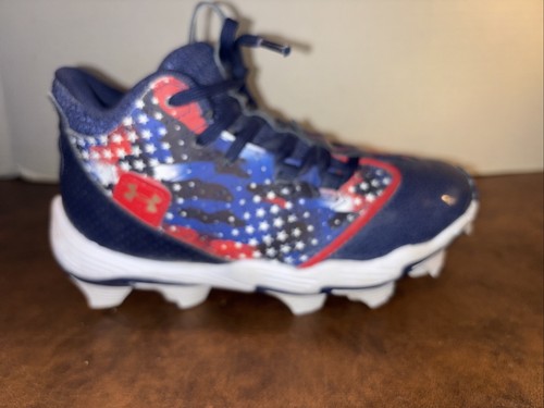 Under Armour UA Harper 9 RM Jr USA Baseball Molded Cleats. 1Y - Picture 14 of 19