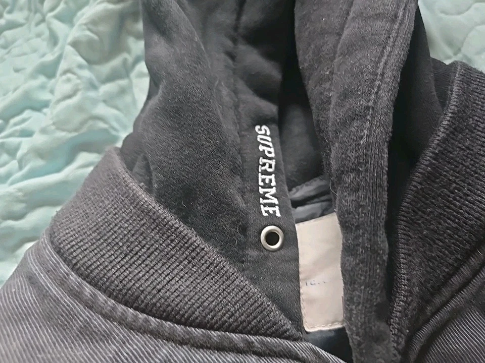 Chaqueta Supreme Negra Abotonada Talla Grande Con 3 Bolsillos Foto 3 de 4