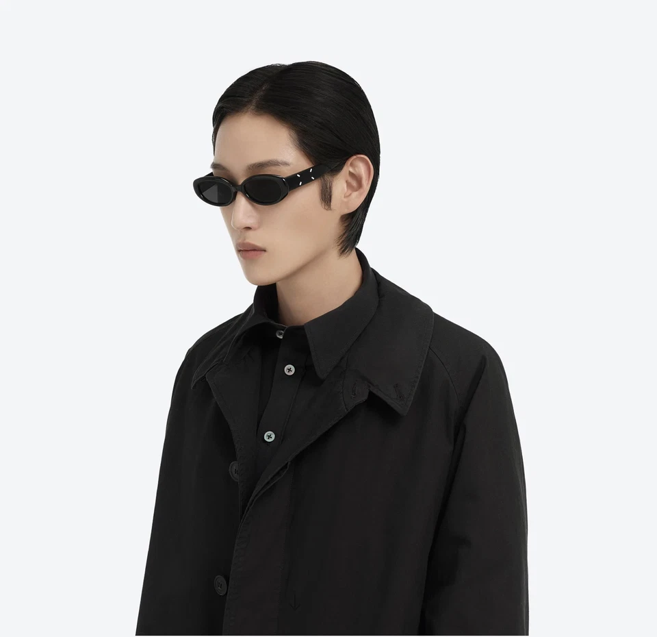 Gafas de sol Gentle Monster x Maison Margiela MM206 negras grises auténticas de diseñador Foto 4 de 4