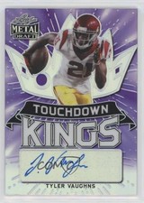 2021 Leaf Metal Draft Purple Rainbow 17/25 Tyler Vaughns #TK-TV1 Auto 04uh