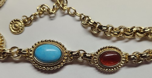Graziano Carved Tiger’s Eye & Accent Stone Necklace - Picture 4 of 8