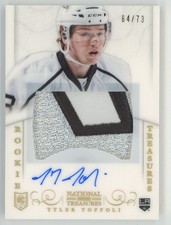 2013-14 Panini National Treasures Rainbow Tyler Toffoli Auto 64/73 #220