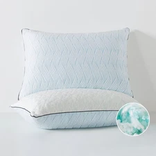 Yalamila WW-CP-Q2 Hotel Cool Pillow Reversible Pillow, Shredded Memory Foam