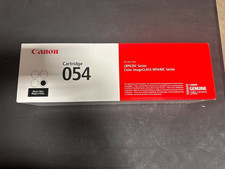 Canon 054 Black Toner Cartridge Genuine Original OEM - New Factory Sealed