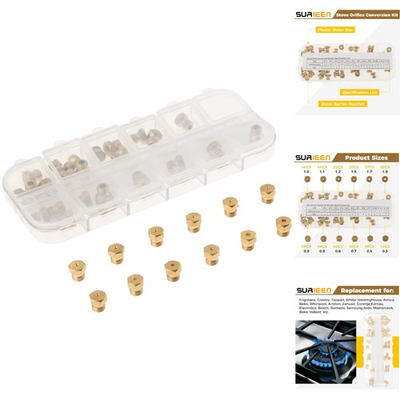 #ad Versatile Gas Spray Tip Kit 36PCS for Natural Gas to Propane Conversions $21.95