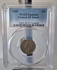 1859 1C Indian Head Cent PCGS Genuine XF Details