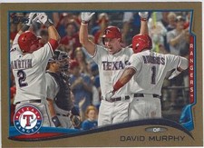 2014 Topps David Murphy (Rangers) Gold Parallel /2014 Card No. 39