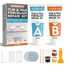 Porcelain Repair Kit White Bathtub  Tile Repair Kit for Tub Enamel Fibergla