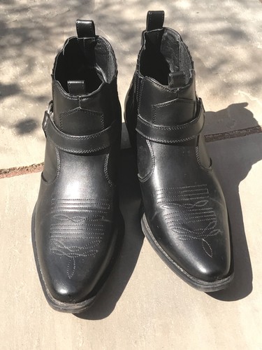 Stivali da cowboy Eastwood da uomo in ottone USA taglia 10 UK