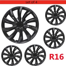 Set of 4 16" Wheel Covers Full Rim Snap On Hub Caps for 2013-2019 Nissan Sentra