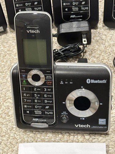 Vtech DS6421 Bluetooth Cordless Phone System w/4 Handsets: CONNECT 2 CELL PHONES - Zdjęcie 2 z 4