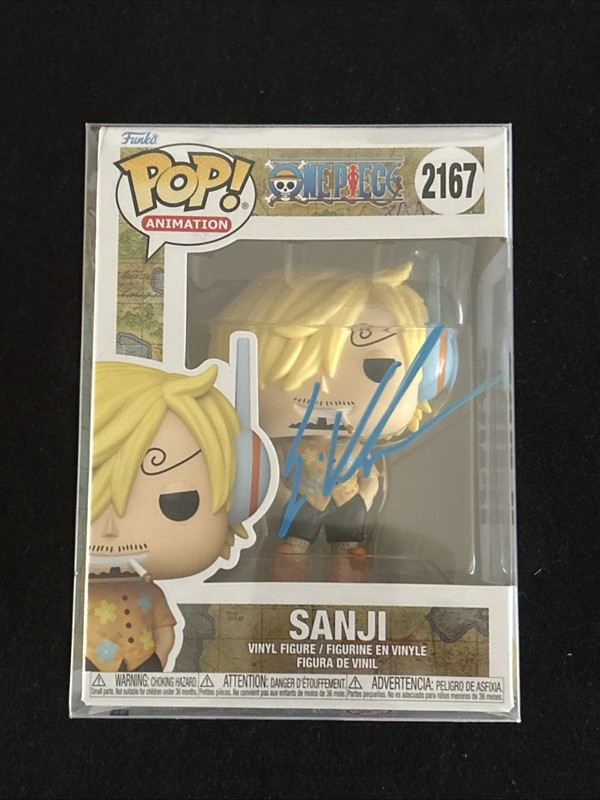 Sanji Funko #2167 Eric Vale Signed With Proof And Protective Case