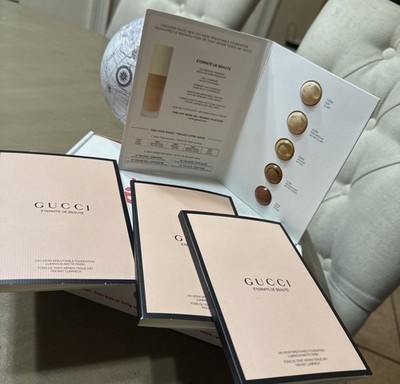 4 Gucci Eternite De Beaute 24HWear Breathable Foundation, 120N220W,330W,410N,510