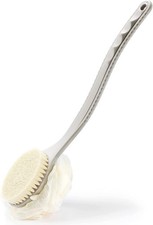 Exfoliating Shower Brush with Loofah & Bristles - Stress Relief & Circulation